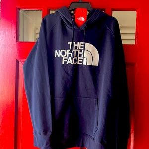 Blue hoodie The North Face large logo